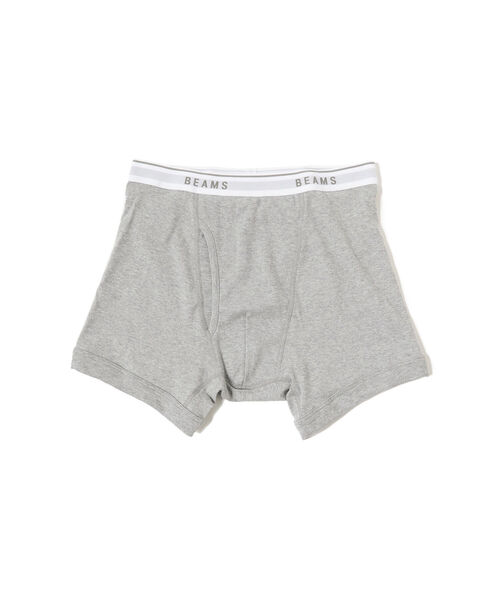 BEAMS(ビームス)の「BEAMS / ベーシック ボクサーパンツ(ボクサーパンツ・メンズ・チャコールグレー/グリーン・MEDIUM/LARGE)」の1枚目の写真