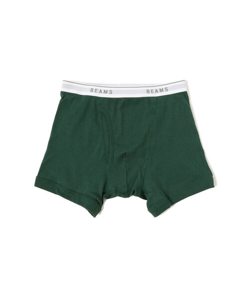BEAMS(ビームス)の「BEAMS / ベーシック ボクサーパンツ(ボクサーパンツ・メンズ・チャコールグレー/グリーン・MEDIUM/LARGE)」の2枚目の写真