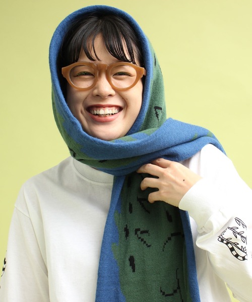 didizizi(ディディジジ)の「ワニマフラー(ストール/ショール・レディース・ベージュ/ブルー・FREE)」の17枚目の写真