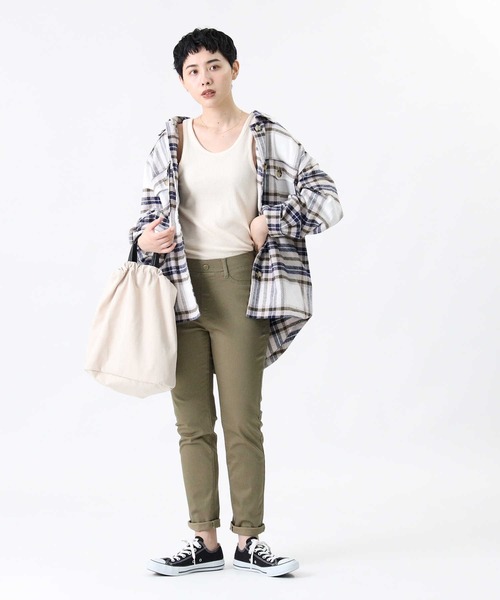 HONEYSUCKLE ROSE（ハニーサックルローズ）の「【HONEYSUCKLE ROSE】タンクトップ（タンクトップ・レディース・ブラック/ベージュ/オフホワイト・M/L）」の6枚目の写真