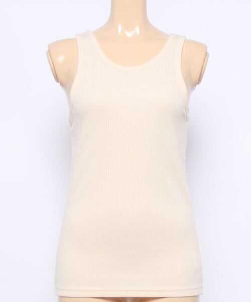 HONEYSUCKLE ROSE（ハニーサックルローズ）の「【HONEYSUCKLE ROSE】タンクトップ（タンクトップ・レディース・ブラック/ベージュ/オフホワイト・M/L）」の9枚目の写真