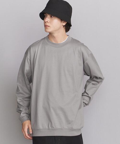 BEAUTY&YOUTH UNITED ARROWS（ビューティーアンドユースユナイテッドアローズ）の「BY ハイゲージ コットン スウェット クルーネック（Tシャツ/カットソー・メンズ・ホワイト/ブラック/ブラウン/グレー/コバルトブルー・S/M/L/XL）」の3枚目の写真