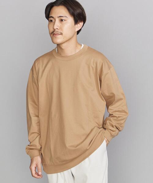 BEAUTY&YOUTH UNITED ARROWS（ビューティーアンドユースユナイテッドアローズ）の「BY ハイゲージ コットン スウェット クルーネック（Tシャツ/カットソー・メンズ・ホワイト/ブラック/ブラウン/グレー/コバルトブルー・S/M/L/XL）」の9枚目の写真