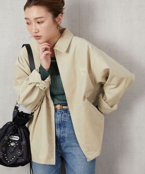 FREAK'S STORE（フリークスストア）の「▽【WEB限定】コーデュロイベアーブルゾン（その他アウター・レディース・ネイビー/ブラウン/ベージュ・ﾌﾘ-）」の8枚目の写真