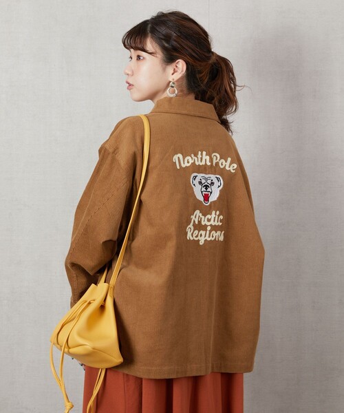 FREAK'S STORE（フリークスストア）の「▽【WEB限定】コーデュロイベアーブルゾン（その他アウター・レディース・ネイビー/ブラウン/ベージュ・ﾌﾘ-）」の17枚目の写真