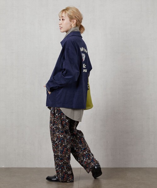 FREAK'S STORE（フリークスストア）の「▽【WEB限定】コーデュロイベアーブルゾン（その他アウター・レディース・ネイビー/ブラウン/ベージュ・ﾌﾘ-）」の6枚目の写真