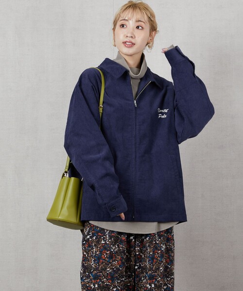 FREAK'S STORE（フリークスストア）の「▽【WEB限定】コーデュロイベアーブルゾン（その他アウター・レディース・ネイビー/ブラウン/ベージュ・ﾌﾘ-）」の18枚目の写真