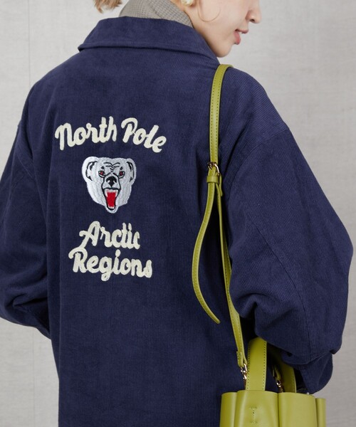 FREAK'S STORE（フリークスストア）の「▽【WEB限定】コーデュロイベアーブルゾン（その他アウター・レディース・ネイビー/ブラウン/ベージュ・ﾌﾘ-）」の10枚目の写真