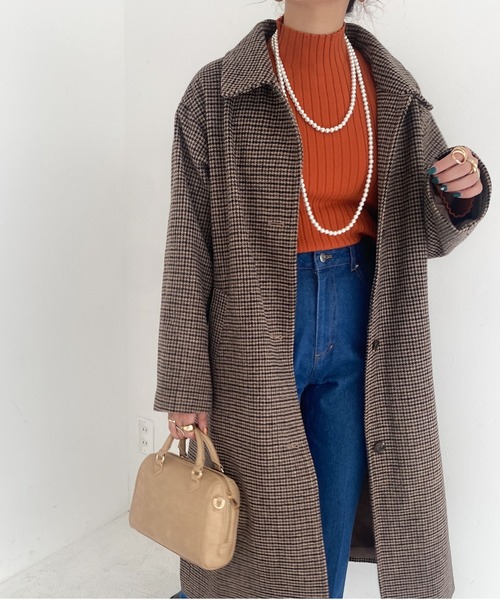 archives（アルシーヴ）の「ステンカラーコート（ステンカラーコート・レディース・グレー/ブラウン/ベージュ/グレイッシュベージュ・MEDIUM）」の3枚目の写真