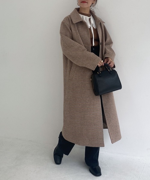 archives（アルシーヴ）の「ステンカラーコート（ステンカラーコート・レディース・グレー/ブラウン/ベージュ/グレイッシュベージュ・MEDIUM）」の12枚目の写真