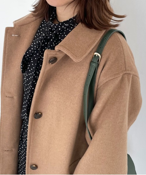 archives（アルシーヴ）の「ステンカラーコート（ステンカラーコート・レディース・グレー/ブラウン/ベージュ/グレイッシュベージュ・MEDIUM）」の7枚目の写真