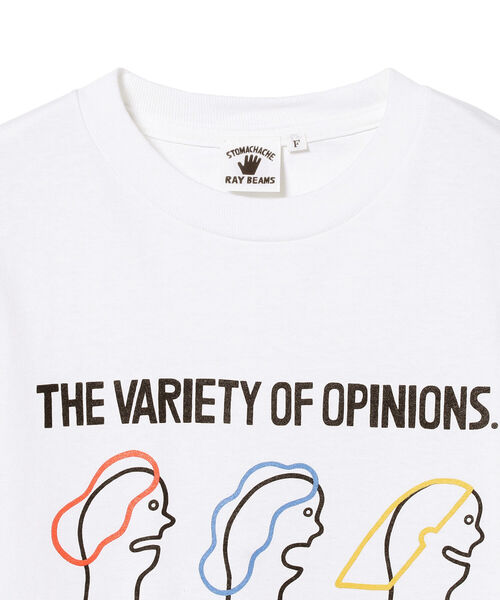Ray BEAMS（レイビームス）の「Ray BEAMS / STOMACHACHE. ロングスリーブ（Tシャツ/カットソー・レディース・ホワイト・ONE SIZE）」の3枚目の写真