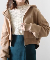 Cheek | 刺繍ショートパーカー(パーカー)