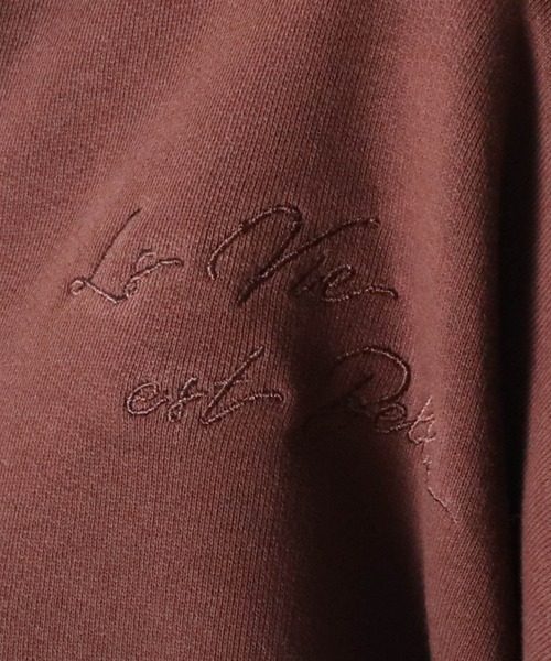 Cheek（チーク）の「刺繍ショートパーカー（パーカー・レディース・チャコールグレー/ブラウン/ベージュ・MEDIUM）」の13枚目の写真