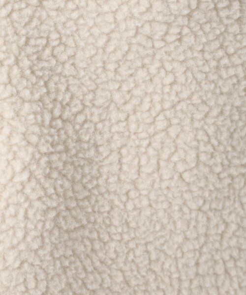 BASECONTROL（ベースコントロール）の「◆ボアフリース CPOシャツ風 カットソーブルゾン（ブルゾン・レディース・ブラック/ベージュ/アイボリー・99）」の12枚目の写真