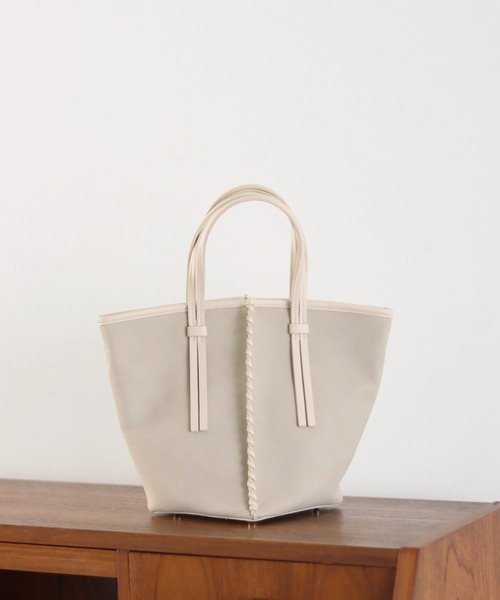 LE TALON（ルタロン）の「LE TALON カガリトート◆（トートバッグ・レディース・ブラウン/アイボリー/ネイビー・FREE）」の2枚目の写真