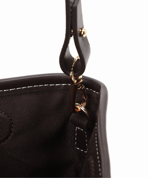 LE TALON（ルタロン）の「LE TALON カガリトート◆（トートバッグ・レディース・ブラウン/アイボリー/ネイビー・FREE）」の12枚目の写真