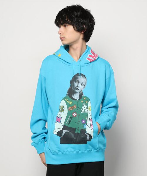 amok（アモク）の「【別注】amok /アモク/COLLEGE GIRL PK（パーカー・メンズ・ブラック/ブルー/ホワイト・MEDIUM/LARGE）」の17枚目の写真
