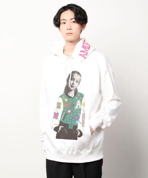 amok（アモク）の「【別注】amok /アモク/COLLEGE GIRL PK（パーカー・メンズ・ブラック/ブルー/ホワイト・MEDIUM/LARGE）」の16枚目の写真