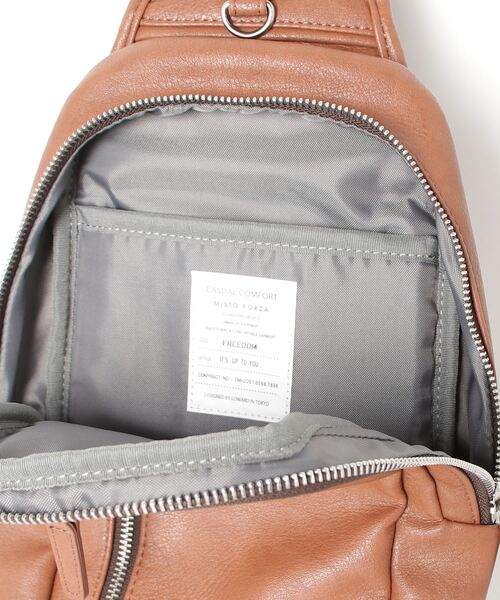 Misto Forza（ミストフォルツァ）の「ミストフォルツァ【Misto Forza】ワンショルダーバッグ（ショルダーバッグ・メンズ・ブラック/ネイビー/キャメル・フリー）」の6枚目の写真