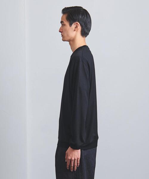 UNITED ARROWS(ユナイテッドアローズ)の「<UNITED ARROWS> ウール ロングスリーブ ニット Tシャツ(ニット/セーター・メンズ・ダークグリーン/ダークブラウン/ロイヤルブルー/オレンジ/ネイビー・S/M/L/XL)」の11枚目の写真