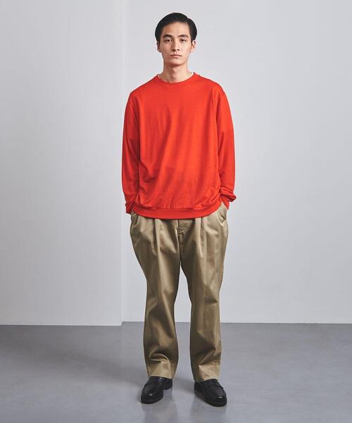 UNITED ARROWS(ユナイテッドアローズ)の「<UNITED ARROWS> ウール ロングスリーブ ニット Tシャツ(ニット/セーター・メンズ・ダークグリーン/ダークブラウン/ロイヤルブルー/オレンジ/ネイビー・S/M/L/XL)」の17枚目の写真