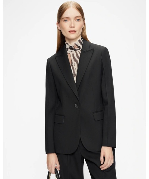 Ted Baker(テッドベーカー)の「POPIEY シングルボタン ブレザー【セットアップ】(テーラードジャケット・レディース・ブラック・2/3/0/1)」の1枚目の写真