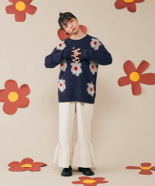 MERLOT(メルロー)の「裾フリルパンツ(その他パンツ・レディース・ブラック/ナチュラル・FREE)」の19枚目の写真