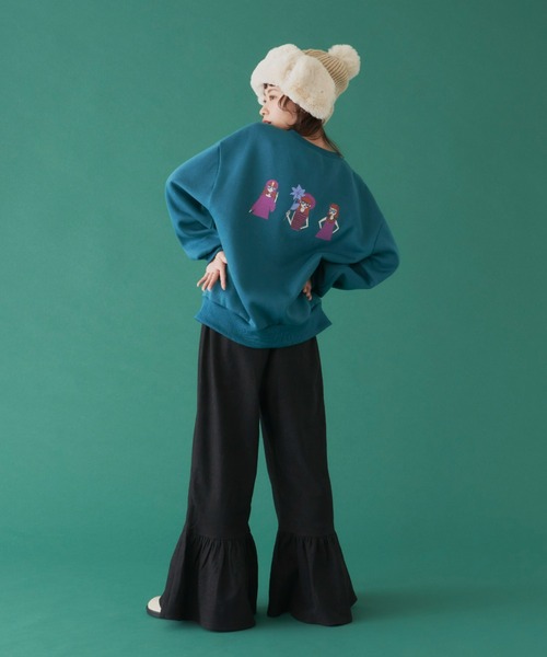 MERLOT(メルロー)の「裾フリルパンツ(その他パンツ・レディース・ブラック/ナチュラル・FREE)」の13枚目の写真