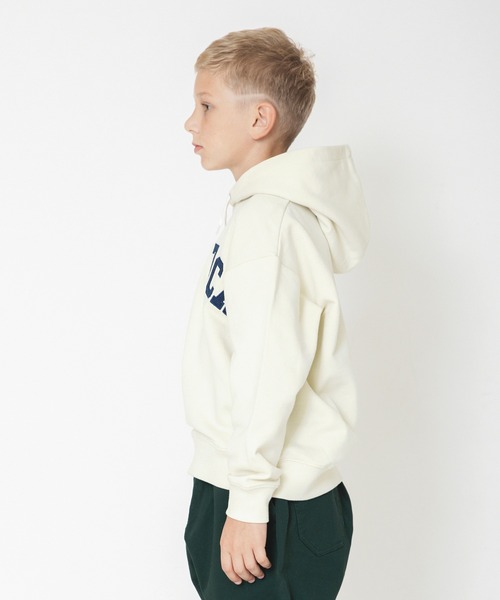 NAUTICA（ノーティカ）の「【NAUTICA/ノーティカ】アップリケロゴ裏毛パーカー（パーカー・キッズ・レッド/ダークグリーン/杢グレー/ネイビー/アイボリー・130/140/150/120）」の7枚目の写真