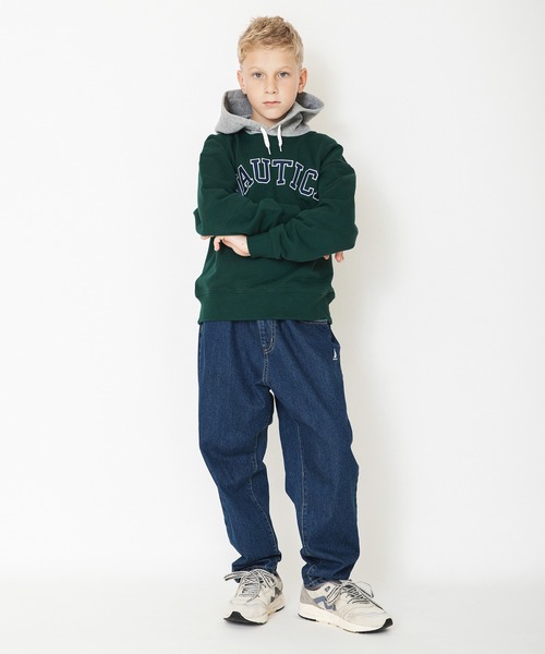 NAUTICA（ノーティカ）の「【NAUTICA/ノーティカ】アップリケロゴ裏毛パーカー（パーカー・キッズ・レッド/ダークグリーン/杢グレー/ネイビー/アイボリー・130/140/150/120）」の22枚目の写真