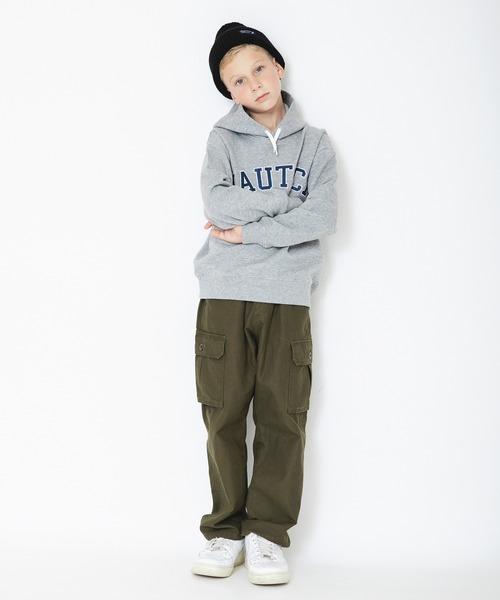 NAUTICA（ノーティカ）の「【NAUTICA/ノーティカ】アップリケロゴ裏毛パーカー（パーカー・キッズ・レッド/ダークグリーン/杢グレー/ネイビー/アイボリー・130/140/150/120）」の16枚目の写真