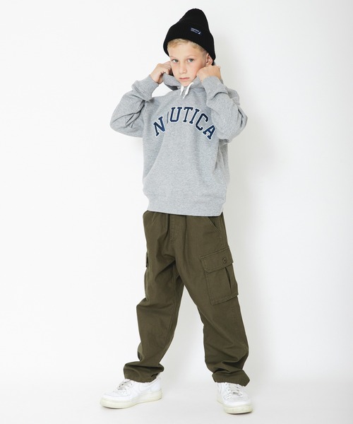 NAUTICA（ノーティカ）の「【NAUTICA/ノーティカ】アップリケロゴ裏毛パーカー（パーカー・キッズ・レッド/ダークグリーン/杢グレー/ネイビー/アイボリー・130/140/150/120）」の15枚目の写真