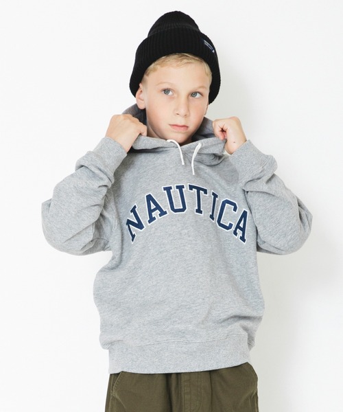 NAUTICA（ノーティカ）の「【NAUTICA/ノーティカ】アップリケロゴ裏毛パーカー（パーカー・キッズ・レッド/ダークグリーン/杢グレー/ネイビー/アイボリー・130/140/150/120）」の12枚目の写真