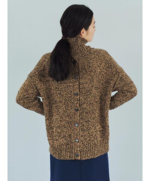 GARAGE OF GOOD CLOTHING（ガレージオブグッドクロージング）の「ミックスタートルニットプルオーバー＊（ニット/セーター・レディース・ブラック/マスタード/グリーン・FREE）」の10枚目の写真