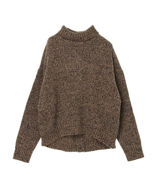 GARAGE OF GOOD CLOTHING（ガレージオブグッドクロージング）の「ミックスタートルニットプルオーバー＊（ニット/セーター・レディース・ブラック/マスタード/グリーン・FREE）」の20枚目の写真