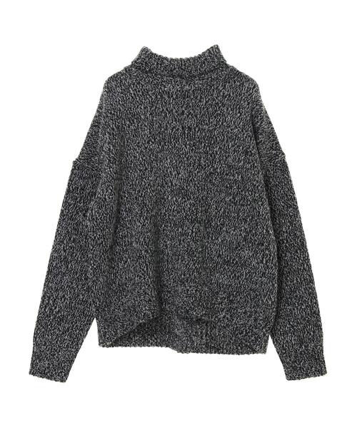 GARAGE OF GOOD CLOTHING（ガレージオブグッドクロージング）の「ミックスタートルニットプルオーバー＊（ニット/セーター・レディース・ブラック/マスタード/グリーン・FREE）」の2枚目の写真