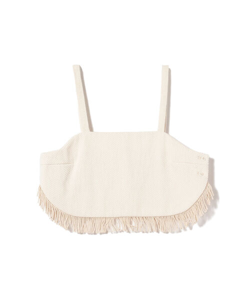 Ray BEAMS（レイビームス）の「FUMIE＝TANAKA × Ray BEAMS / 別注 フリンジ ビスチェ（その他トップス・レディース・ホワイト・ONE SIZE）」の6枚目の写真