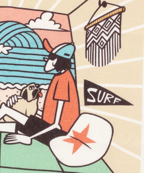 BAYFLOW（ベイフロー）の「【LOOSEMAN×BAYFLOW】バンダナハンカチ（バンダナ/スカーフ・レディース・ブラック/ライトブルー・0）」の9枚目の写真