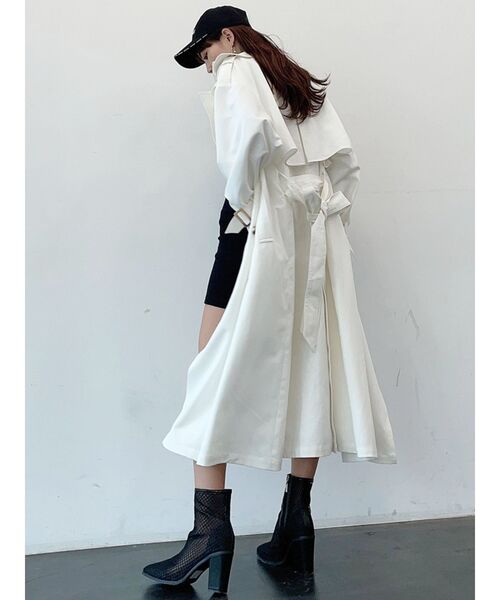 GYDA（ジェイダ）の「スクエアメッシュ ショートブーツ（ブーツ・レディース・オフホワイト/ブラック・SMALL/MEDIUM/LARGE）」の6枚目の写真