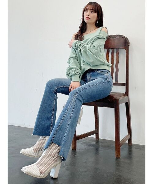 GYDA（ジェイダ）の「スクエアメッシュ ショートブーツ（ブーツ・レディース・オフホワイト/ブラック・SMALL/MEDIUM/LARGE）」の20枚目の写真