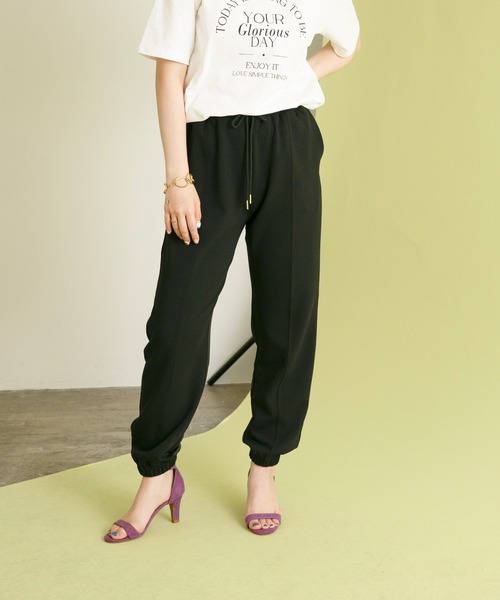Eimee Law サテン切替　ジョガーパンツ Eimee Law（エイミーロウ）の「サテン切替ジョグパンツ（その他