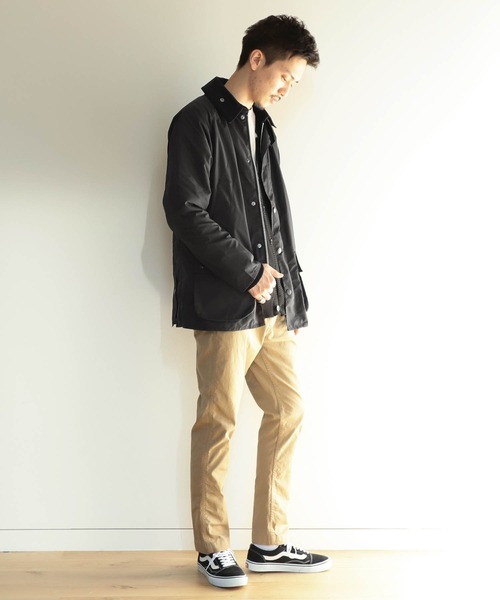 Barbour（バブアー）の「Barbour × BEAMS F / 別注 BEDALE SL シェイプメモリー ジャケット（ブルゾン・メンズ・セージグリーン/ブラック・40/38/34/36/42）」の19枚目の写真