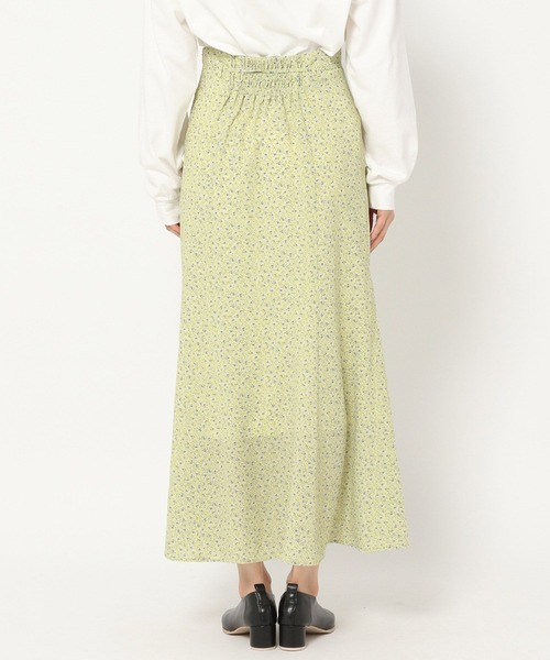 mysty woman（ミスティウーマン）の「ワンピース風のセットアップコーデも　ソフト花柄マーメイドスカート 266549（スカート・レディース・ブラック/イエロー/ライトベージュ・FREE）」の11枚目の写真