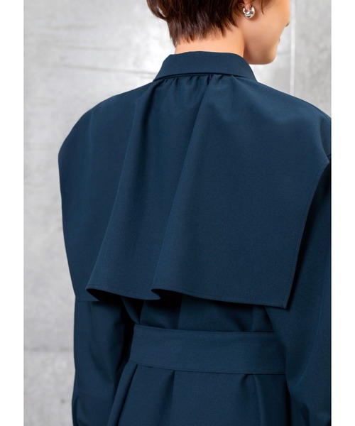 STYLE DELI(スタイルデリ)の「胸元フラップベルト付きワンピース(ワンピース・レディース・ブルー系その他/バーガンディー・01/02)」の10枚目の写真