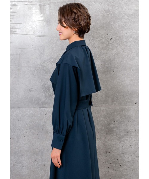 STYLE DELI(スタイルデリ)の「胸元フラップベルト付きワンピース(ワンピース・レディース・ブルー系その他/バーガンディー・01/02)」の11枚目の写真