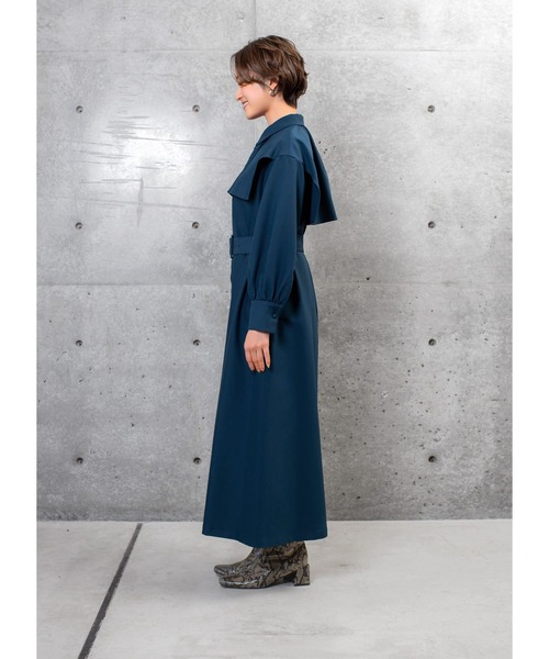 STYLE DELI(スタイルデリ)の「胸元フラップベルト付きワンピース(ワンピース・レディース・ブルー系その他/バーガンディー・01/02)」の15枚目の写真