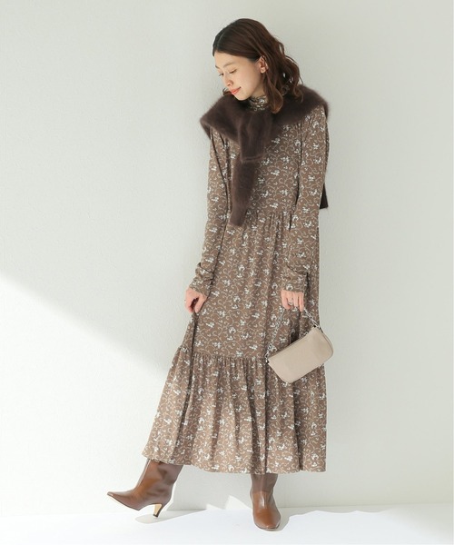 セール フラワープリント ストレッチワンピース ワンピース Spick Span スピックアンドスパン のファッション通販 Zozotown