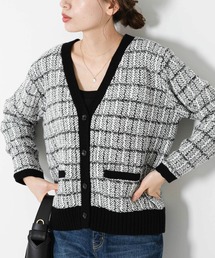 URBAN RESEARCH Sonny Label | 【WEB限定】ツイードニットカーディガン(カーディガン/ボレロ)