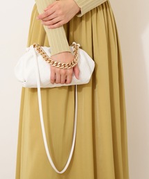 NATURAL BEAUTY BASIC | メッシュエンボスチェーンクラッチ(クラッチバッグ)